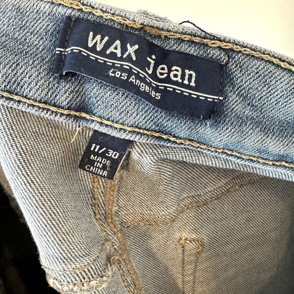 Wax Jean Distressed Ripped Light Wash Skinny Jean - Size 11 / 30 - Picture 3 of 8